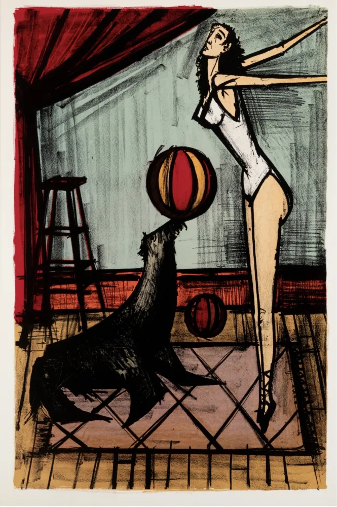 石版画 Buffet - L'Otarie, 1968