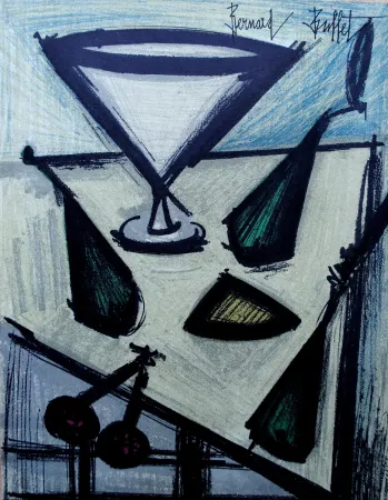 石版画 Buffet - Nature morte aux fruits, 1967