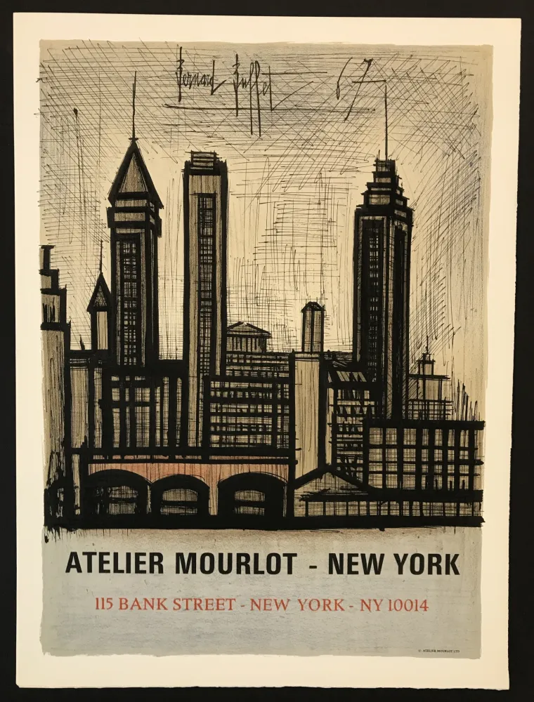 石版画 Buffet - New York (Affiche)