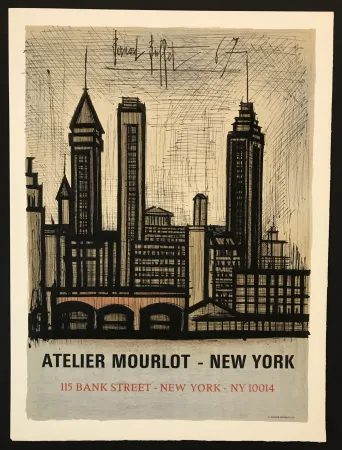石版画 Buffet - New York (Affiche)