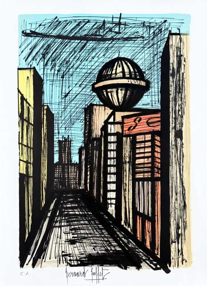 石版画 Buffet - Nishi-Ginza