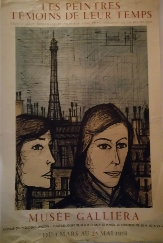 海报 Buffet - Peintres témoins de leur temps - 1958