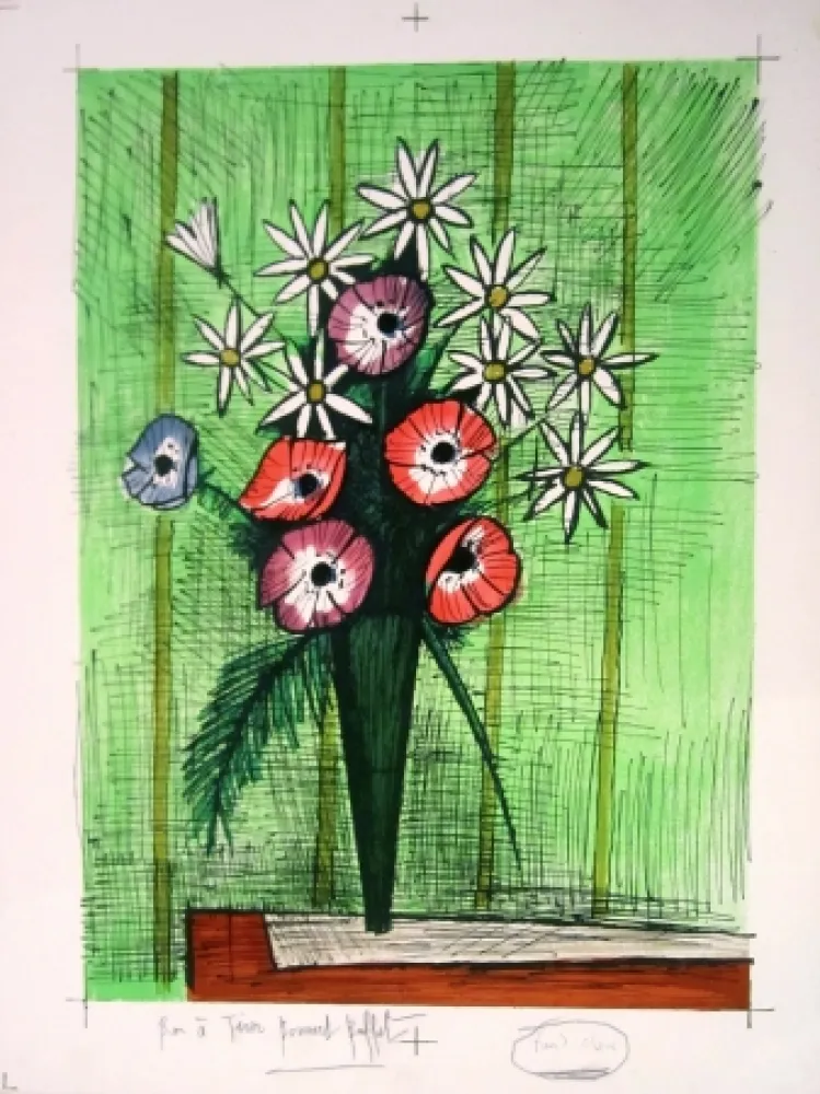 石版画 Buffet - Untitled