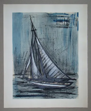 石版画 Buffet - Voilier, 1959