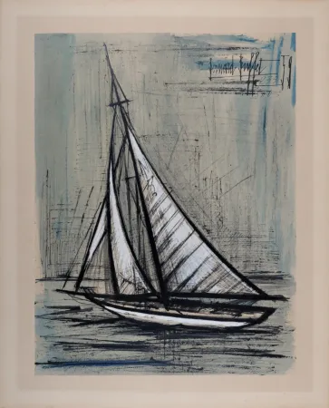 石版画 Buffet - Voilier, 1960