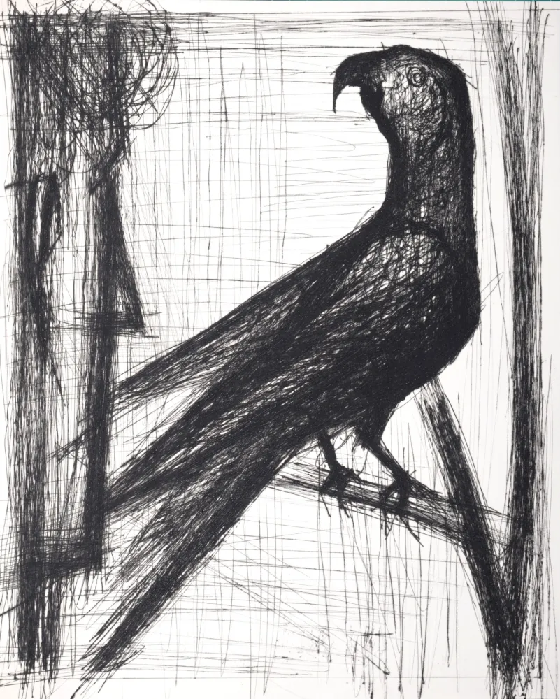 干刻版画 Buffet - Voyages fantastiques de Cyrano de Bergerac, 1958