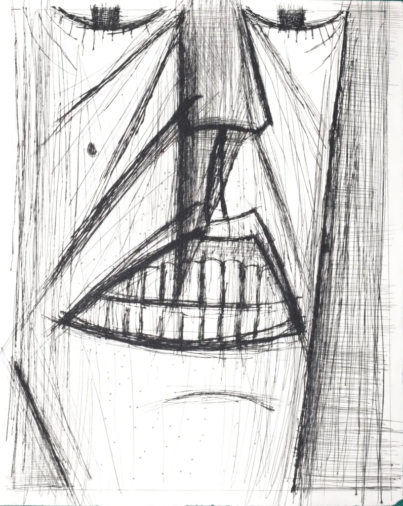 干刻版画 Buffet - Voyages fantastiques de Cyrano de Bergerac, 1958