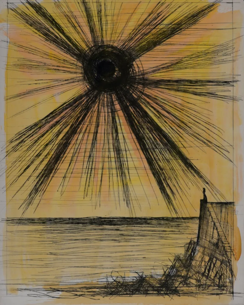 版画 Buffet - Voyages fantastiques de Cyrano de Bergerac, 1958