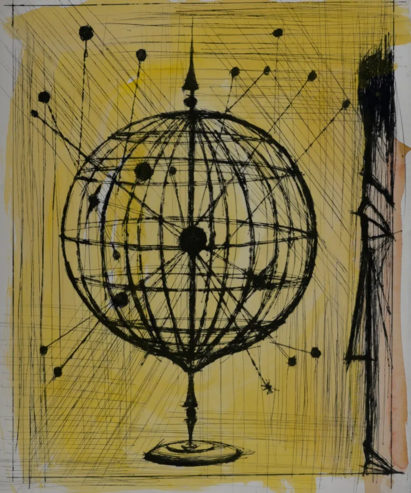 版画 Buffet - Voyages fantastiques de Cyrano de Bergerac, 1958