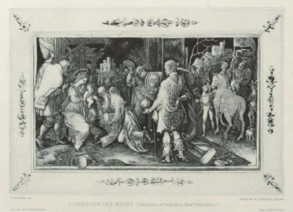 蚀刻飞尘法 Buhot - L'adoration des mages