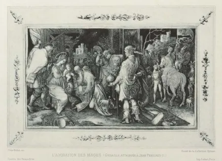 蚀刻飞尘法 Buhot - L'adoration des mages