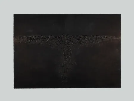 蚀刻飞尘法 Burri - Cretto Nero F