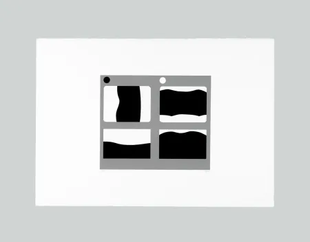 丝网印刷 Burri - Lettere C