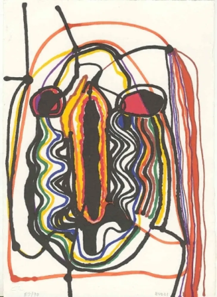 石版画 Burri - Saffo