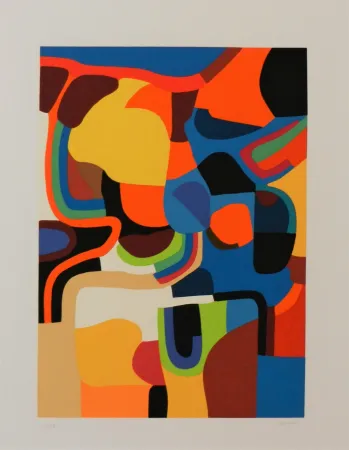 丝网印刷 Burri - Trittico E