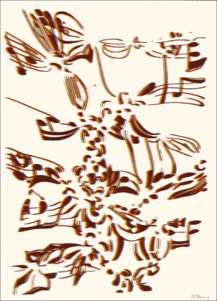 石版画 Bury - Aff Avt 143