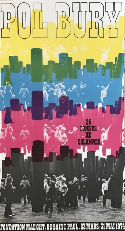 石版画 Bury - Affiche lithographique 