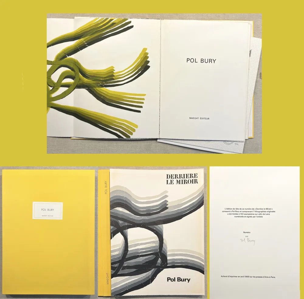 插图书 Bury - Derrière le Miroir n° 178. POL BURY. Janvier 1969. TIRAGE DE LUXE SIGNÉ..