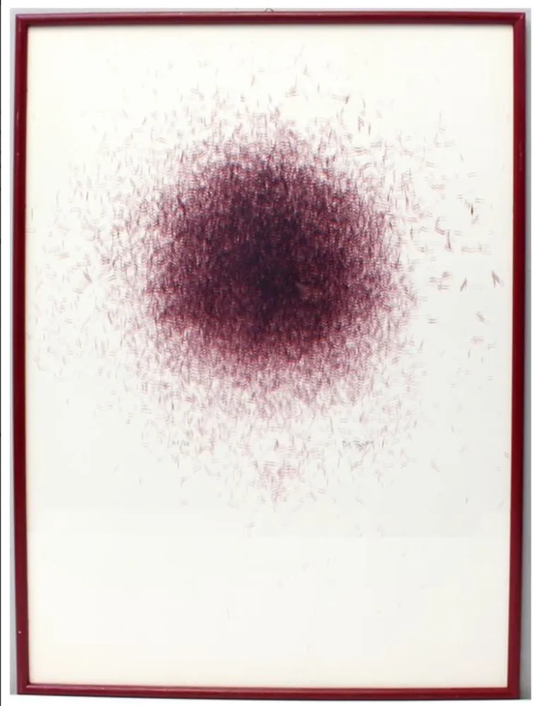 石版画 Bury - Deux Traits II