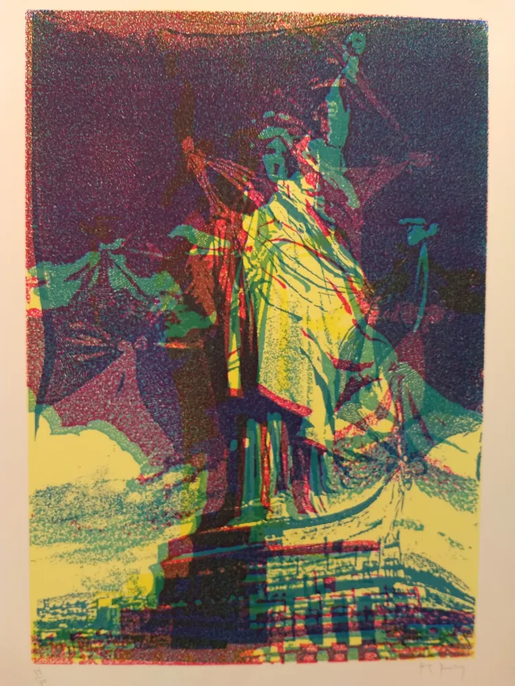石版画 Bury - Liberty