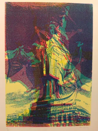 石版画 Bury - Liberty