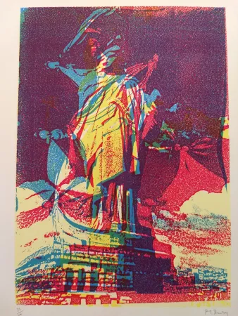 石版画 Bury - Liberty