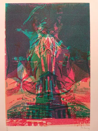 石版画 Bury - Liberty