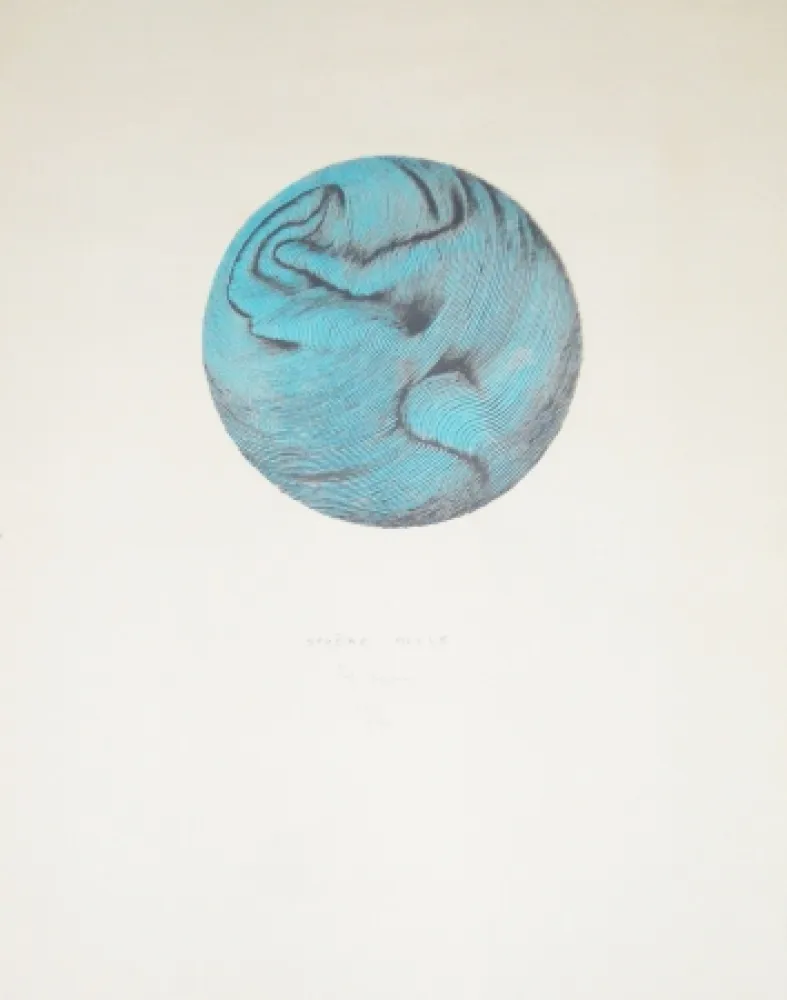 石版画 Bury - Sphère molle