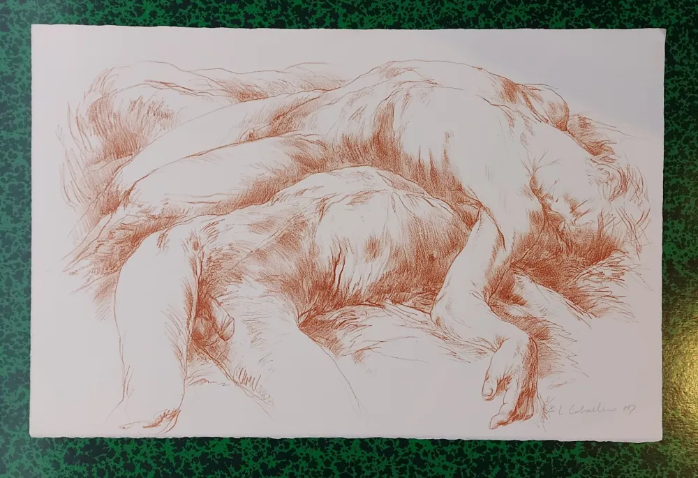 石版画 Caballero - NU 