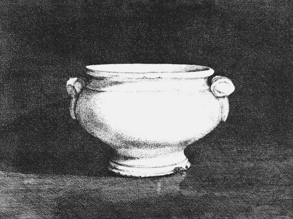 蚀刻版画 Cacciarini - Il vaso bianco