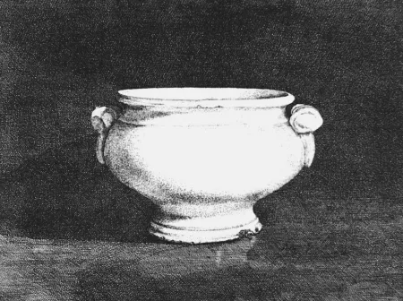 蚀刻版画 Cacciarini - Il vaso bianco