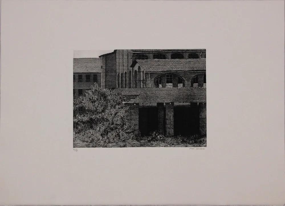 蚀刻版画 Cacciarini - Untitled