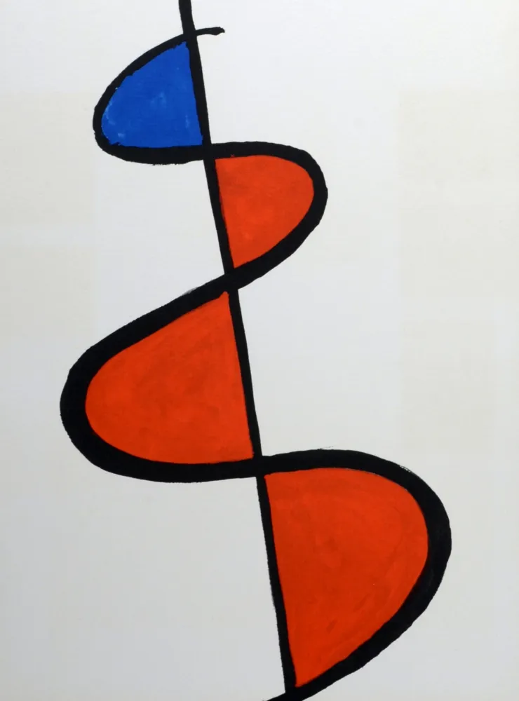 石版画 Calder - Abstract composition, Retrospektive 1973
