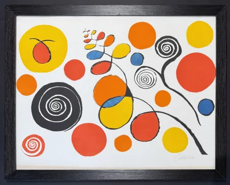 石版画 Calder - Alexander Calder (1898 - 1976) - Blue Sun EA - Color lithograph on paper - 1960