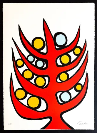 石版画 Calder - Alexander Calder ( 1898 – 1976 ) – L’albero del bene e del male – color lithograph on paper – 1975