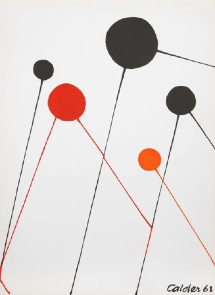 石版画 Calder - Balloons