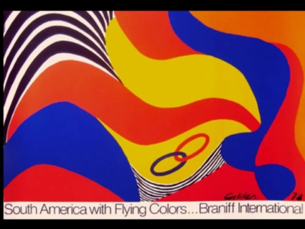 丝网印刷 Calder - BRANIFF SOUTH AMERICA