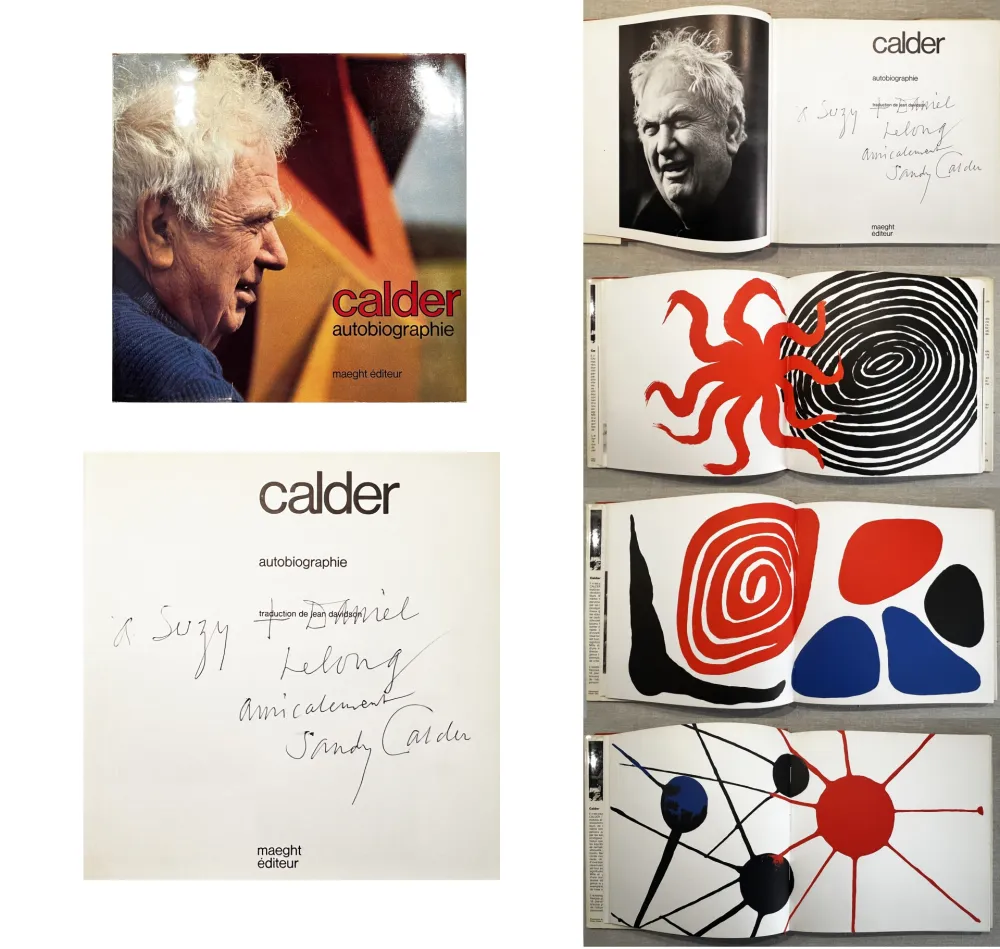 插图书 Calder - CALDER. AUTOBIOGRAPHIE. Rare exemplaire dédicacé.