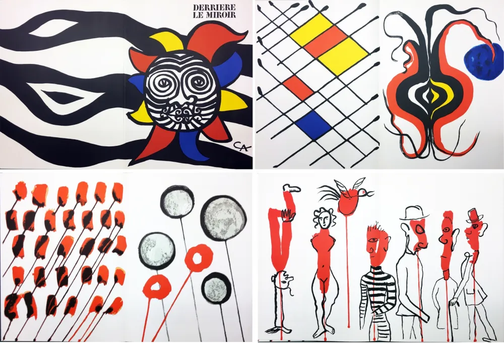 插图书 Calder - CALDER OISELEUR DU FER. DERRIÈRE LE MIROIR N° 156 avec 9 lithographies (1966).