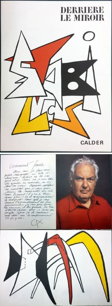 插图书 Calder - CALDER. STABILES. Derrière le Miroir n° 141. 8 LITHOGRAPHIES ORIGINALES (1963)