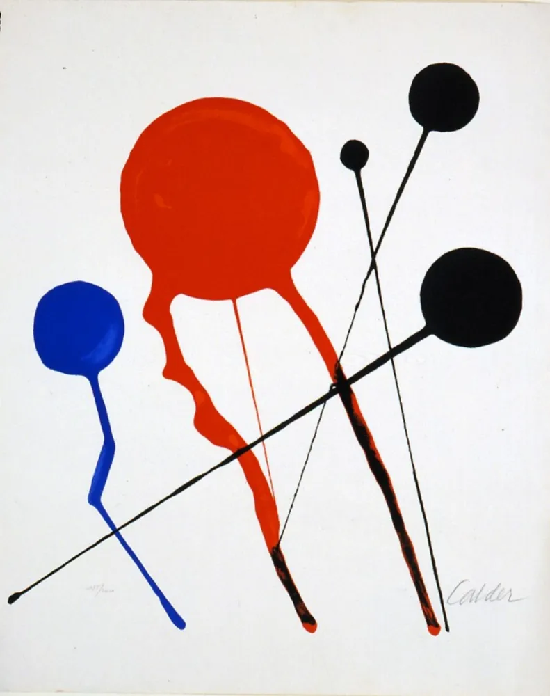 石版画 Calder - Comètes