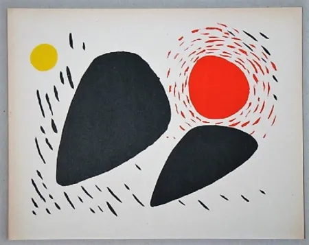 石版画 Calder - Composition pour XXe Siècle