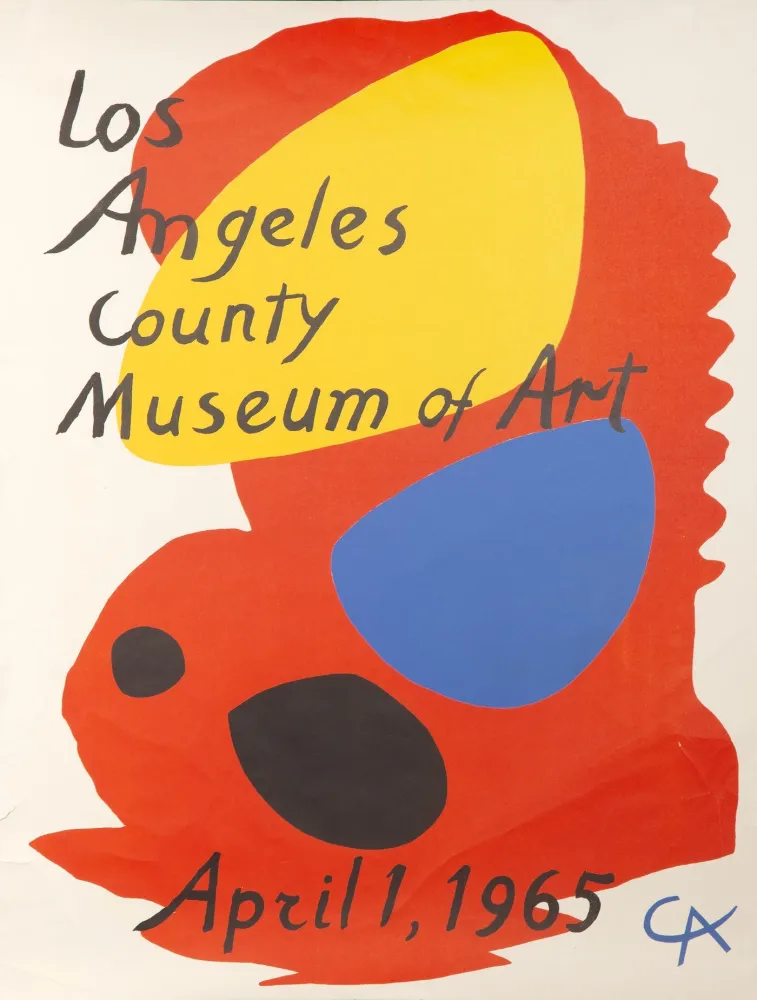 石版画 Calder - Exhibition Poster: Los Angeles County Museum of Art