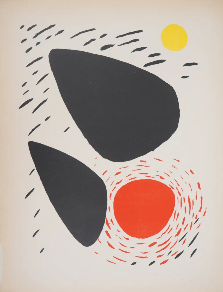 石版画 Calder - Formes en mouvement (Poésie de l'espace)
