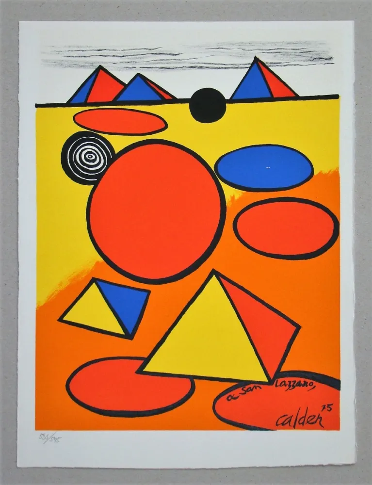 石版画 Calder - Hommage à San Lazzaro