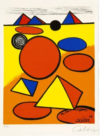 石版画 Calder - Hommage à San Lazzaro