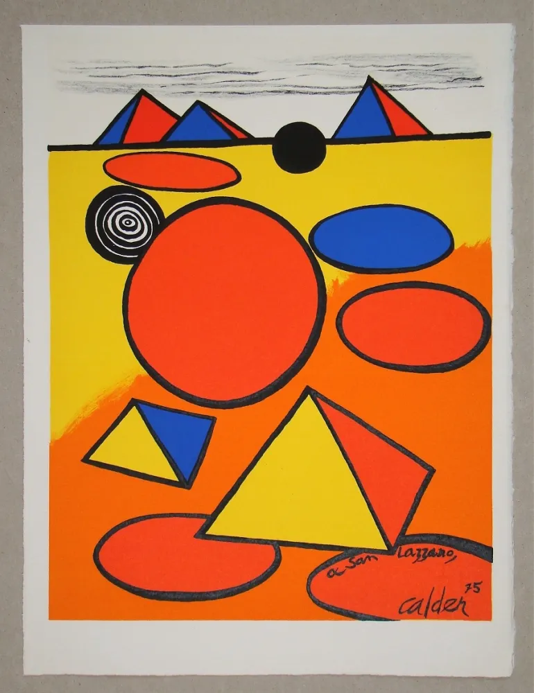 石版画 Calder - Hommage à San Lazzaro