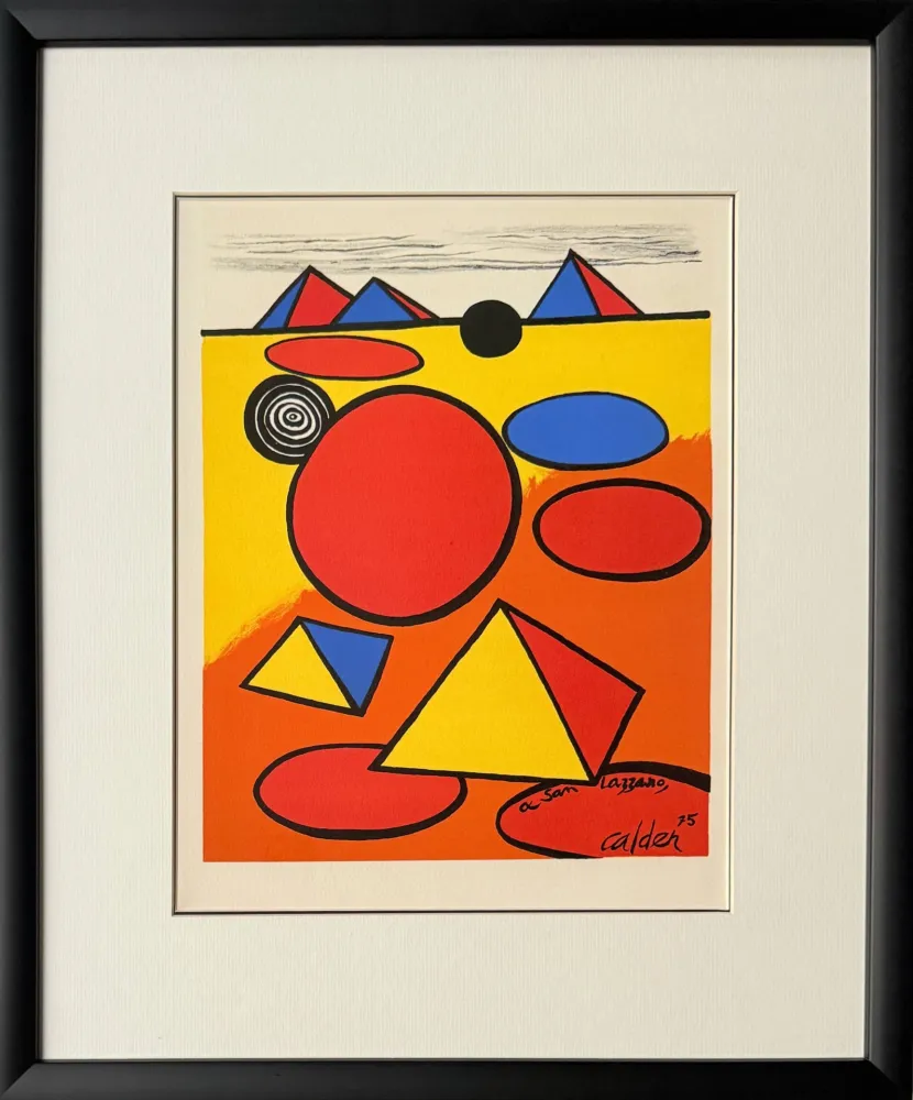 石版画 Calder - Hommage à San Lazzaro