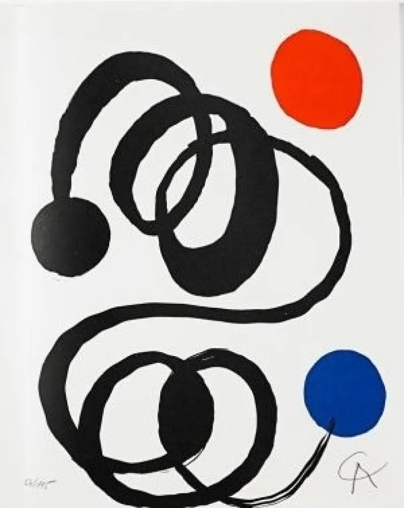 石版画 Calder - Jean Cassou: vingt-deux poèms