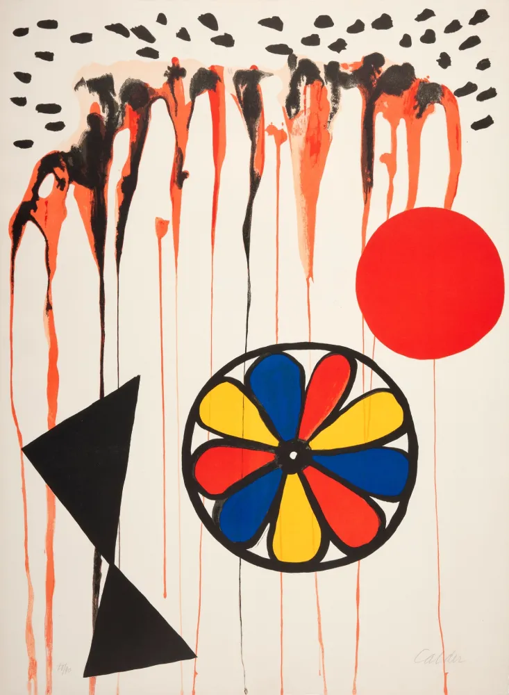 石版画 Calder - La Mousson (The Monsoon)